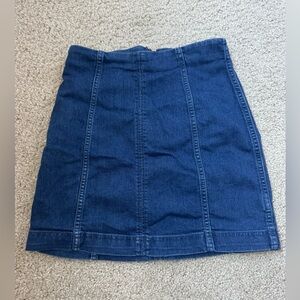 Free People Mini Denim Skirt